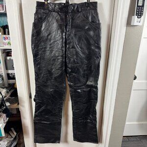 Giovanni Navarre Italian stone design genuine leather pant.  Size 12